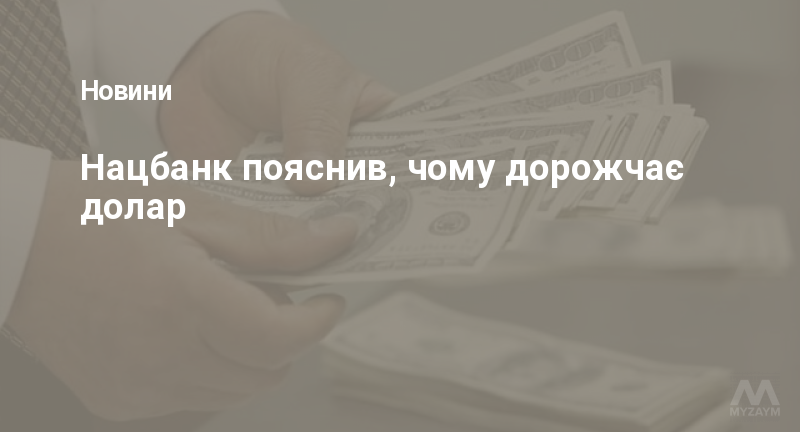 Нацбанк пояснив, чому дорожчає долар